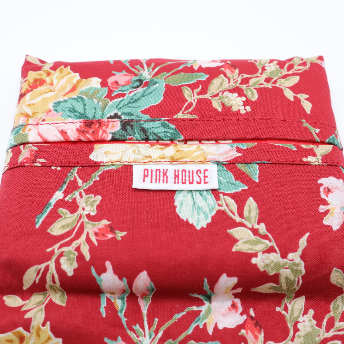 【美品!】ピンクハウス★可愛い薔薇柄♪ ティッシュケース ポケットティッシュ入り ノベルティ 赤系 so257