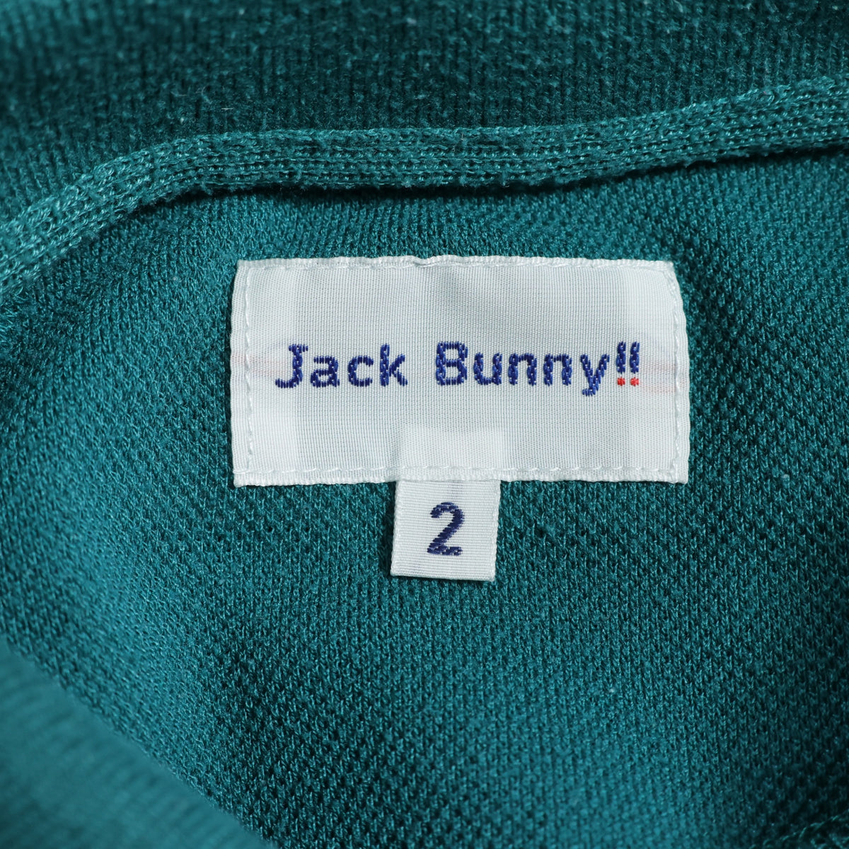 ジャックバニー Jack Bunny!!★ドラえもん コラボ 半袖ポロシャツ ゴルフウェア サイズ2 グリーン系 z22988