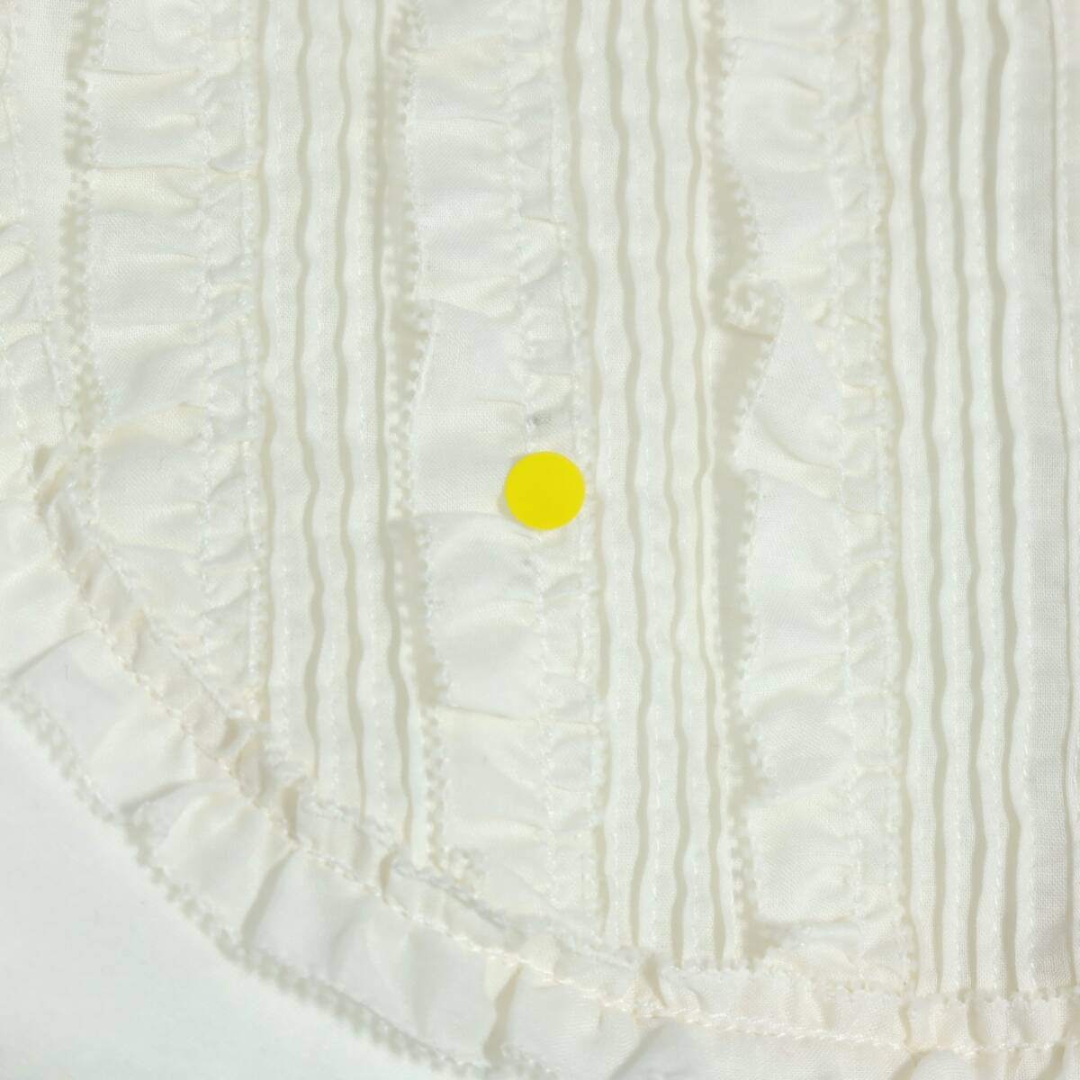 ピンクハウス★♪ピコフリルたっぷり♪華やかな長袖カットソー レイヤード ブラウス サイズ3(M) 白系 z20396