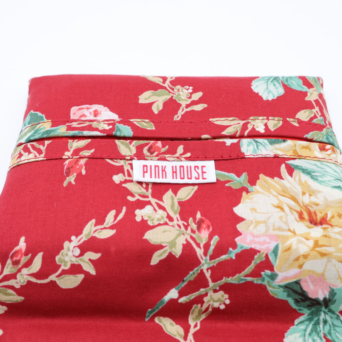 【美品!】ピンクハウス★可愛い薔薇柄♪ ティッシュケース ポケットティッシュ入り ノベルティ 赤系 so258