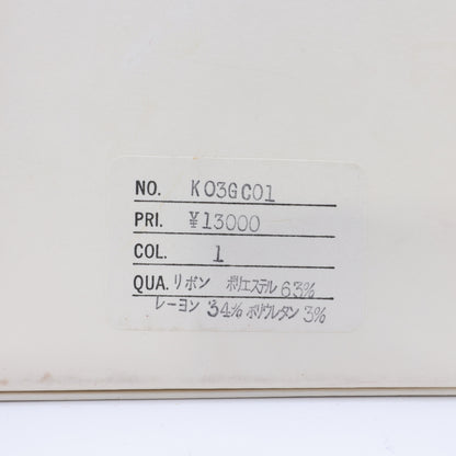 カネコイサオ★ゴールドチェーン リボン ピコレース パールチャーム付き 黒系 *so314