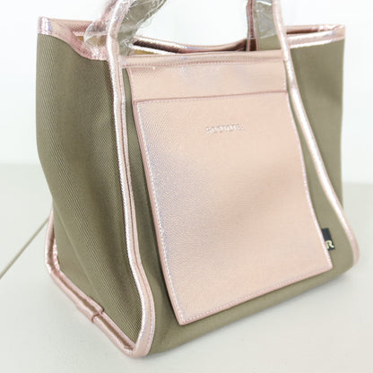 【新品】ROOTOTE ルートート ★大人可愛い トートバッグ ピンクゴールド カーキ＊ba188