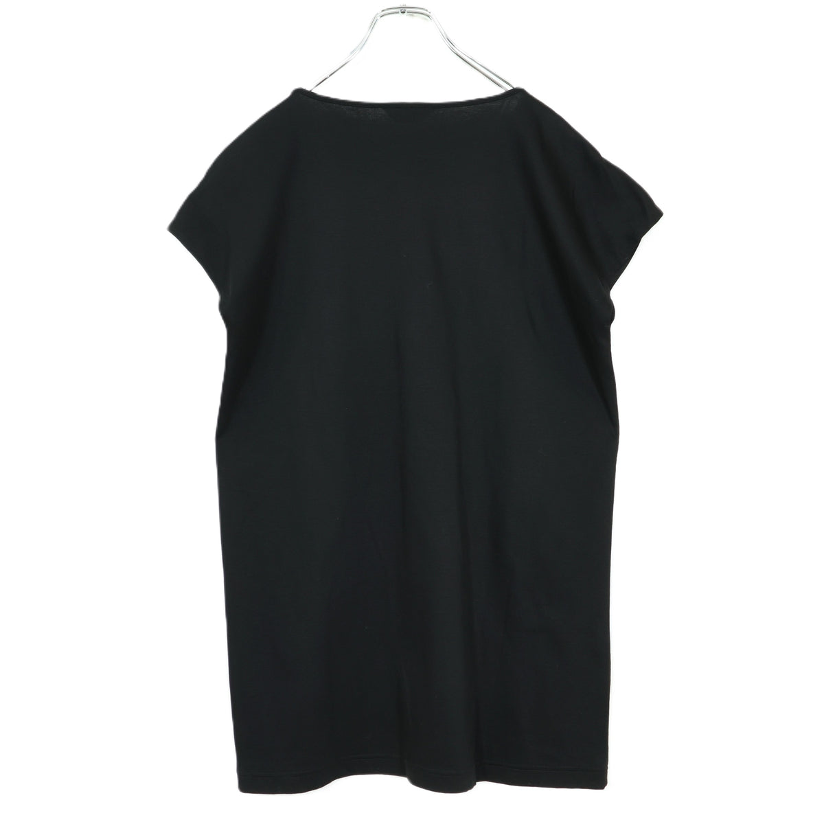 【極美品！】ピンクハウス★ガーリーTシャツ フレンチ袖 レースpt スパンコール ロゴpt 黒系 z22292