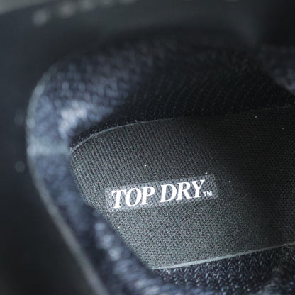 TOP DRY★スエード調ショートブーツ サイドジップ サイズ25.0 黒系 sh241