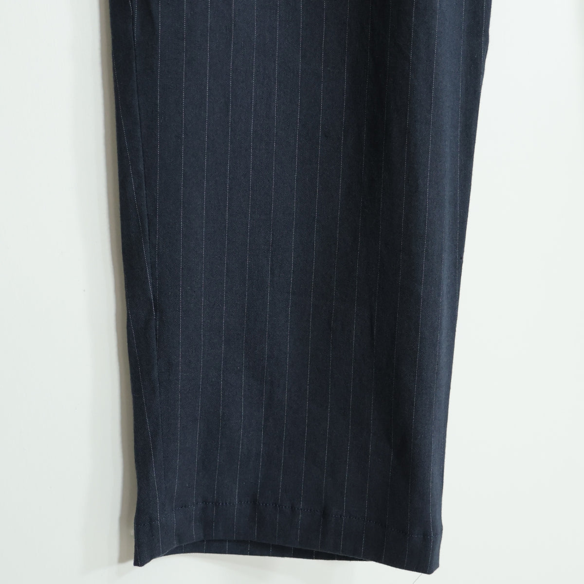 【美品】SOUSOU ソウソウ★もんぺ ロングパンツ 濃紺系 ピンストライプ 薄手 z22482