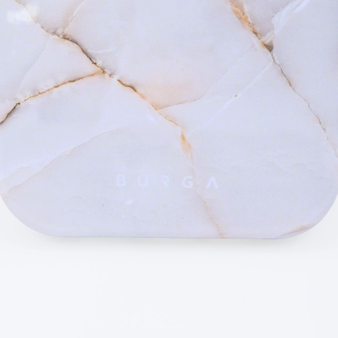 BURGA★大理石柄 iPhone14ケース MagSafe対応  アイボリー系 so399