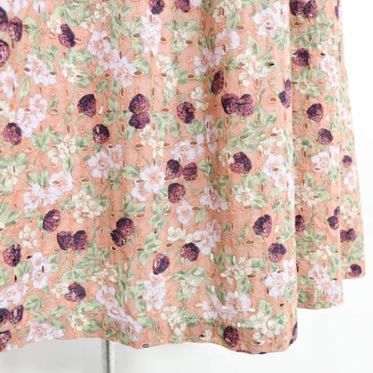 【極美品】インゲボルグ★苺pt&カットワークレース♪1枚でさらっと♪ノースリーブワンピース ピンク系 z21351
