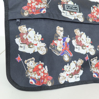 【美品】カールヘルム★モッズテディpt.ショルダーバッグ メッセンジャーバッグ 35th 黒系 ＊ba172