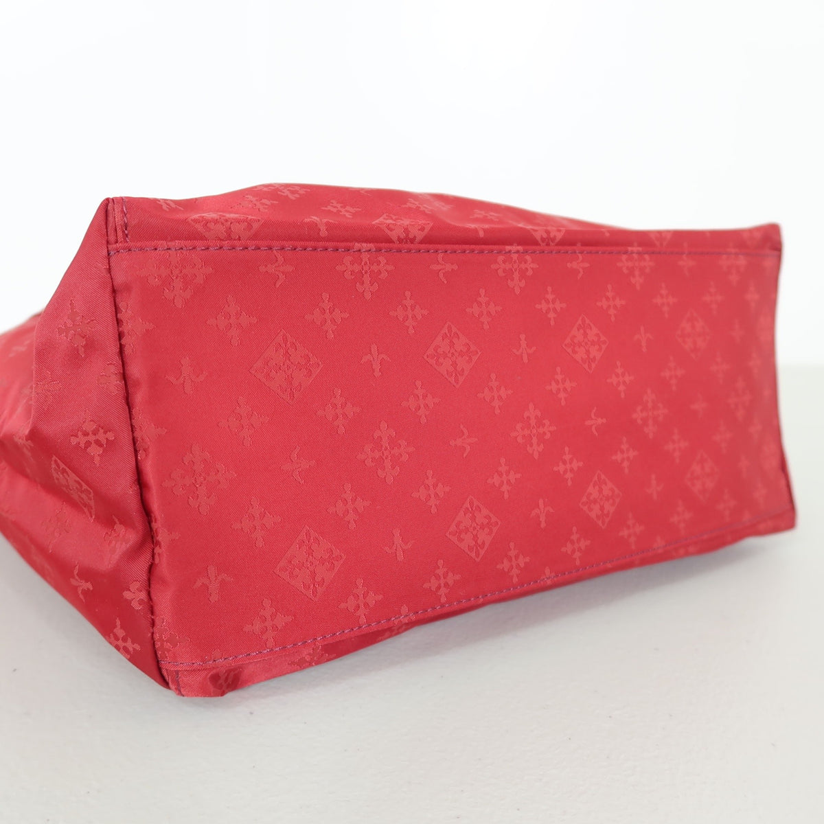 【新品：紙タグ】russet ラシット★大人可愛い！ ミニパレット トートバッグ モノグラム 軽量 深みレッド系 ＊ba182