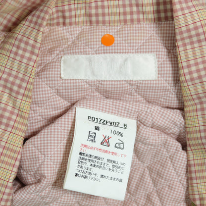 ピンクハウス★オリチェptパッチワーク♪花柄キルティングベスト ベージュ系 前開き ピコフリル♪z20999