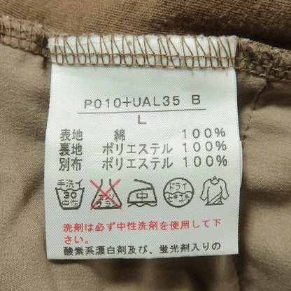 ピンクハウス★ふんわりかぶせ段々ドットフリルのカットソー 大きいサイズL ブラウン系  ＊11503