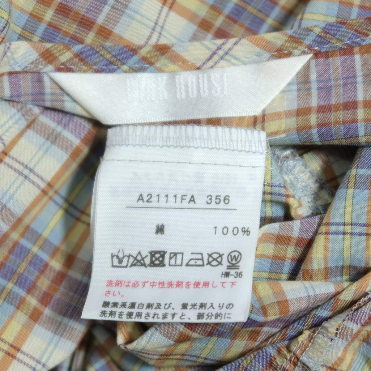ピンクハウス★落ち着いたマドラスチェックが素敵♪ティアードデザイン ノースリーブワンピース ブラウン系 z20259