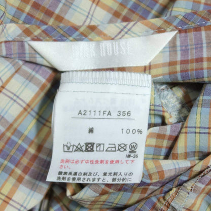 ピンクハウス★落ち着いたマドラスチェックが素敵♪ティアードデザイン ノースリーブワンピース ブラウン系 z20259