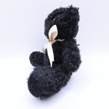 ワンダフルワールド カネコイサオ★くま ぬいぐるみコサージュ ブローチ 黒系 ko126