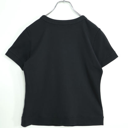 ギャラリービスコンティ★ハート＆スパンコール♪半袖Tシャツ サイズ3 黒系 z22627
