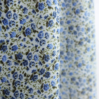 【美品】ZARA ザラ★小花柄マキシワンピース ホールターネック サイズM ブルー系 薄手 z19491
