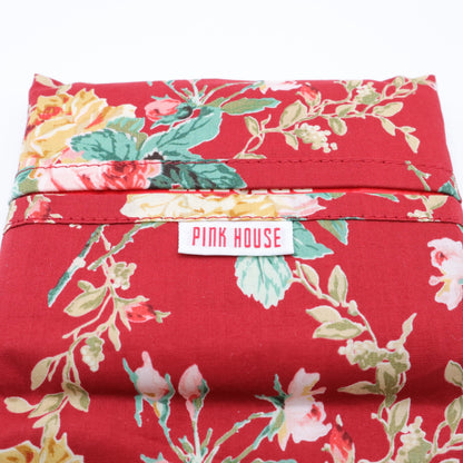 【美品！】ピンクハウス★可愛い薔薇柄♪ ティッシュケース ポケットティッシュ入り ノベルティ 赤系 so257
