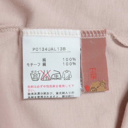 ピンクハウス★ふりふり♪ミニワンピース ハイネックギャザー 段々フリル風 袖レース ピンク系 z19901
