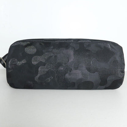 【美品】サロンドアルファード★スマイルグリッターカモフラ ショルダー付き トートバッグ 黒系 ＊ba057