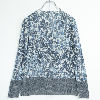 【紙タグ有】ミラショーン★二点セット♪長袖カットソー&ボックスプリーツスカート サイズ40 ブルー系 薄手 z22589