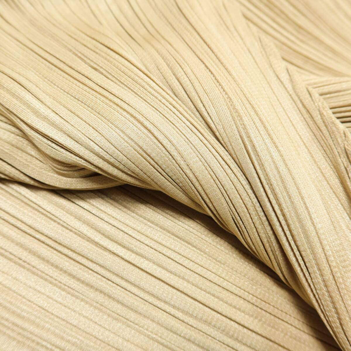 【極美品】プリーツプリーズ PLEATS PLEASE イッセイミヤケ★ロング丈プリーツスカート サイズ1 モカ系 無地 薄手 z20945