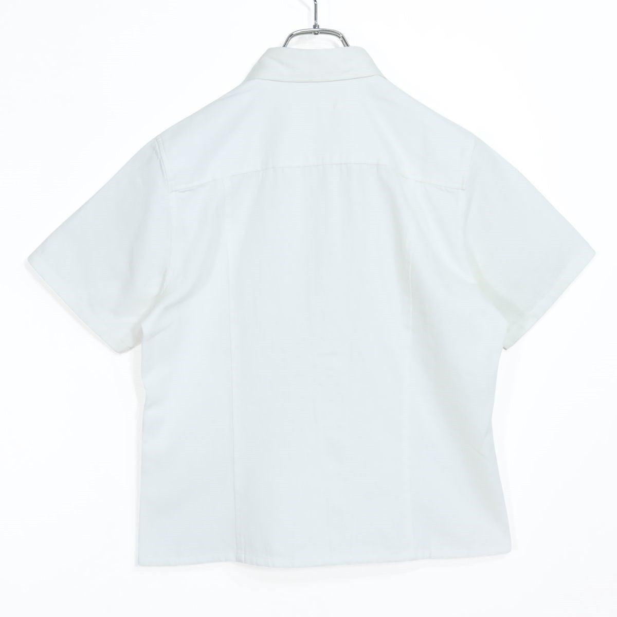 ピンクハウス★合わせやすいコットンシャツ ブラウス 大きいサイズL 白系 前開き ロゴ刺しゅう♪無地 z19928