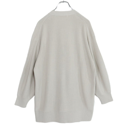 【極美品】23区★洗練された大人ベーシック♪ニット カーディガン 大きいサイズ46 グレージュ系 z21428
