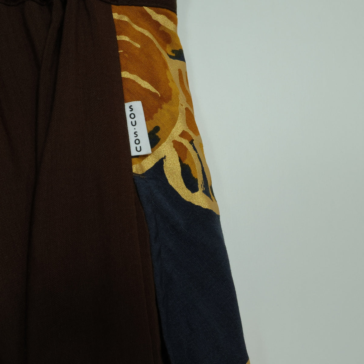 【美品！】ソウソウ SOUSOU★豪華な和柄が素敵♪ 富士 サルエルパンツ キーヤンコラボ ぞう サイズM 茶色系 z22897