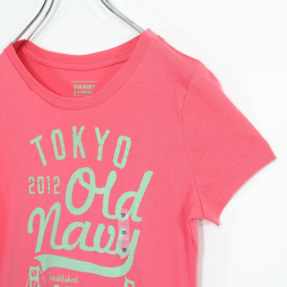 Old Navy オールド・ネイビー★半袖カットソー Tシャツ サイズXS ピンク系 無地 z22864