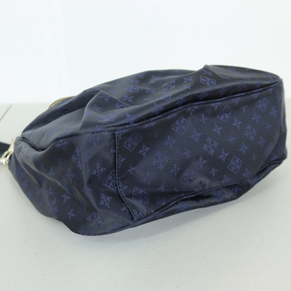 【美品】russet ラシット★大人可愛い！ 大きめポケット 2WAYバッグ  斜め掛けOK  ネイビー系　＊ba187