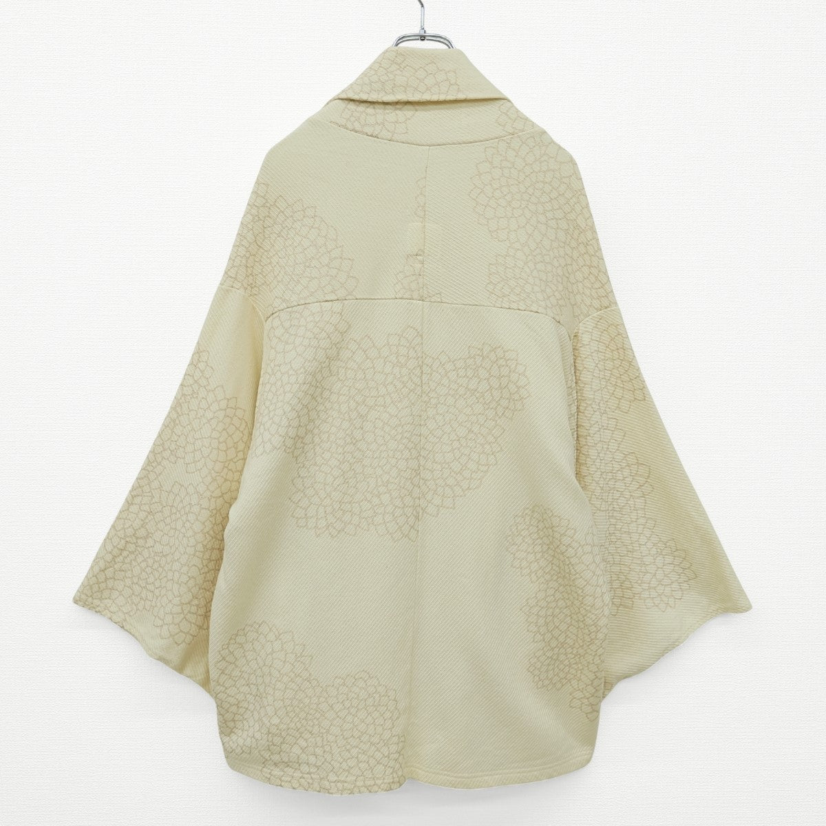 SOUSOU ソウソウ★小袖蘭陀 菊づくし はおり ロングカーディガン きなり系 厚手 z23175