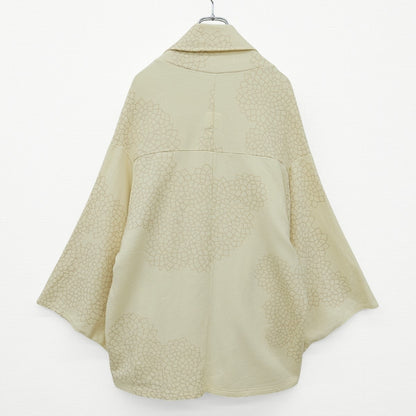 SOUSOU ソウソウ★小袖蘭陀 菊づくし はおり ロングカーディガン きなり系 厚手 z23175