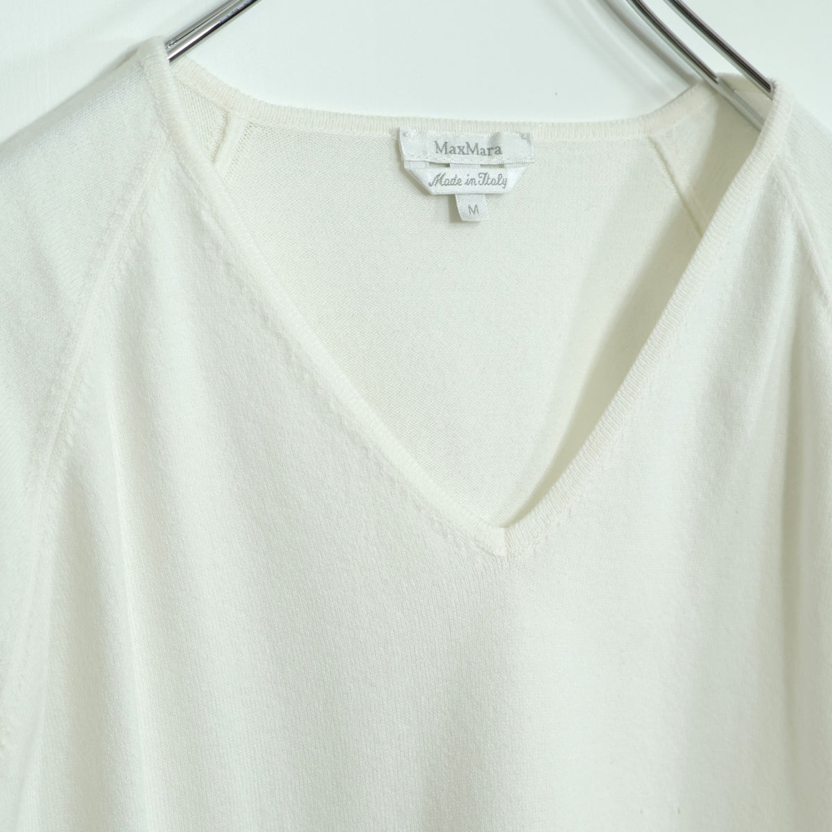 マックスマーラ Max Mara★ラグランスリーブ ♪半袖カットソー サイズM 白系 z22603