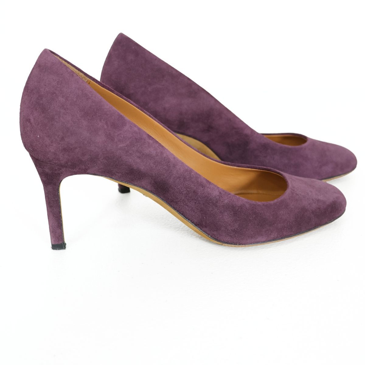 BALLY バリー ★スエード パンプス 37.5 24cm パープル系　＊sh170