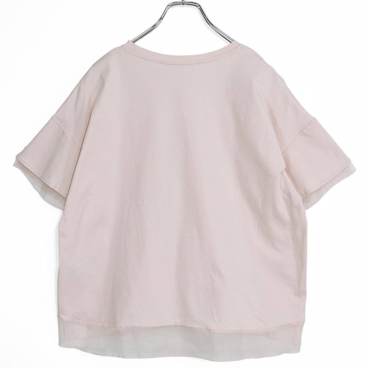 ROPE' PICNIC ロペピクニック★シフォンが素敵♪半袖カットソー サイズ38T ピンク系 z22768