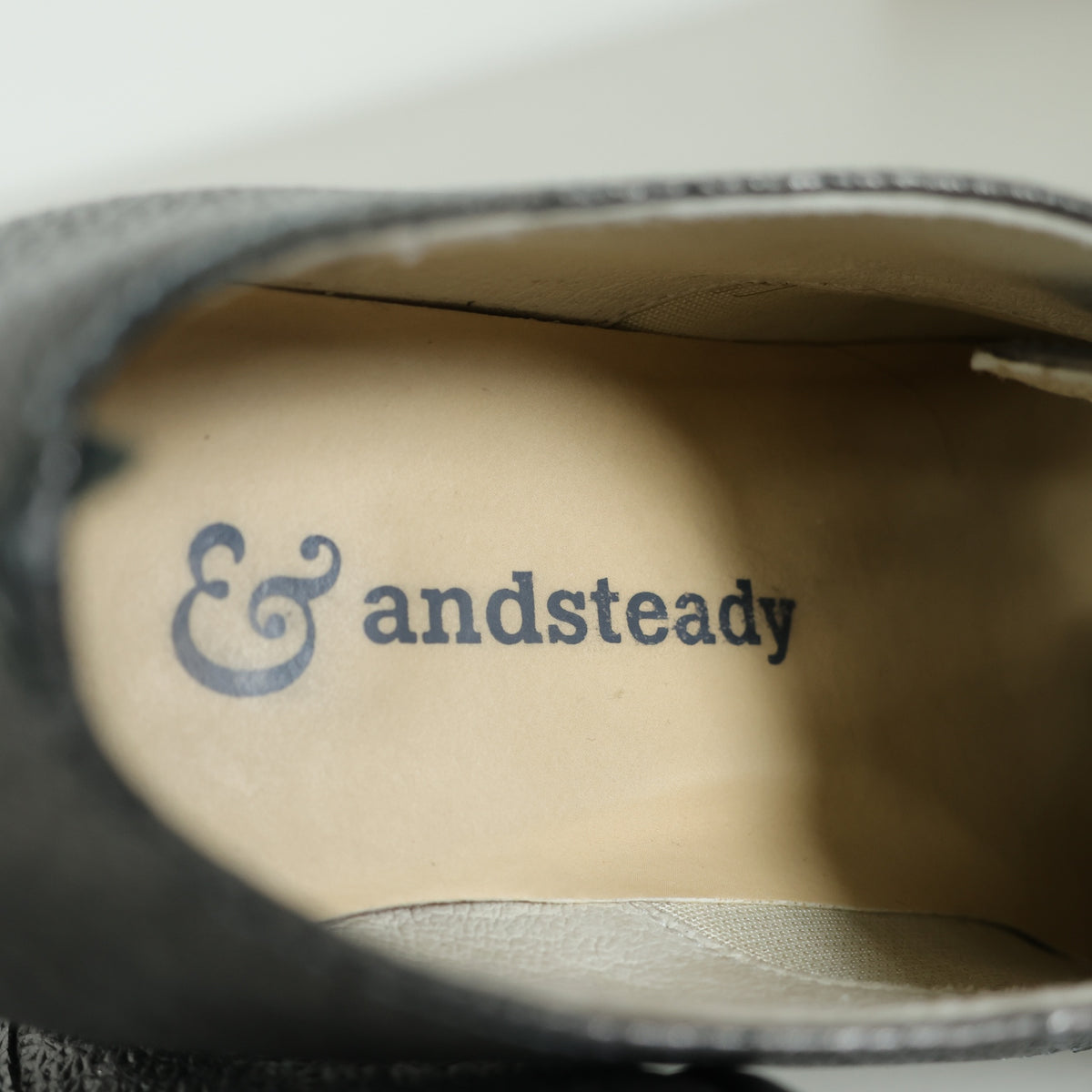 andsteady★メタリック レースアップシューズ   紐靴 オックスフォード サイズ21.5 グレー系 sh239