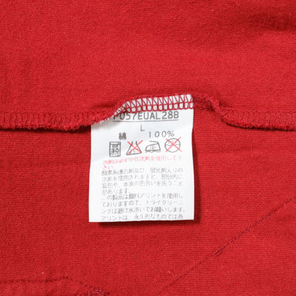 ベビーピンクハウス★ワッペンいっぱい♪半袖Tシャツ 前ポケット キューピー ぬいぐるみクマ ウサギ パフェ サイズL(120cm) 赤系 z21894