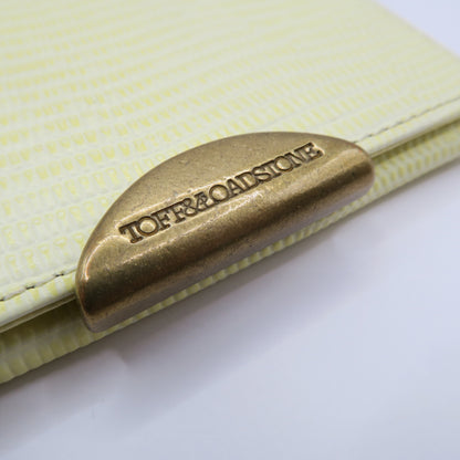 TOFF&LOADSTONE トフアンドロードストーン★カードケース 名刺入れ 革 イエロー系 so330