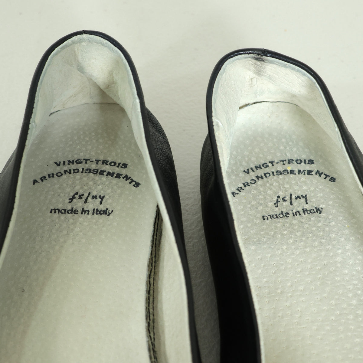 エフエススラッシュエヌワイ★イタリア製 フラットシューズ ドライビングシューズ サイズ85 黒系 sh180