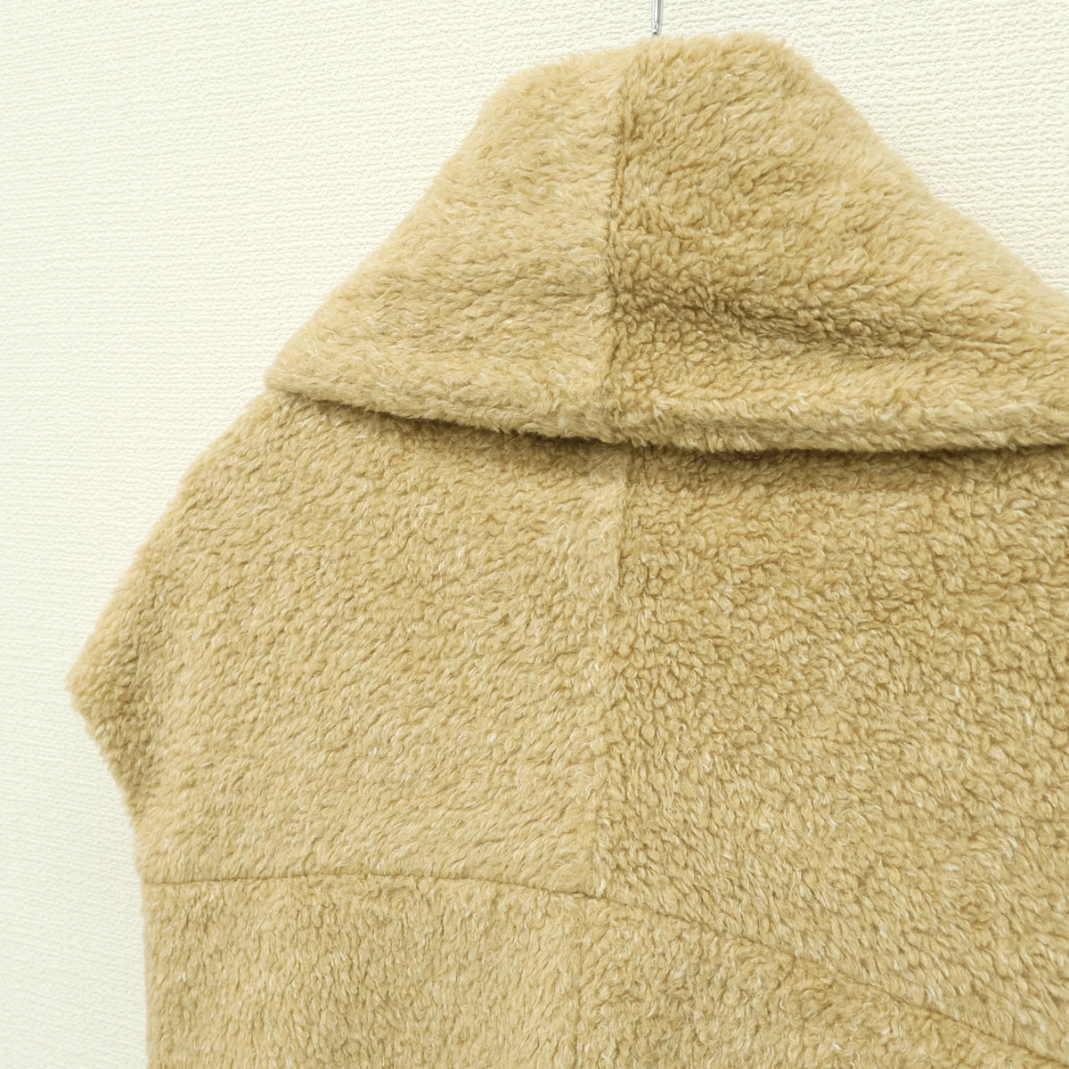 SOUSOU★京型友禅 イタリア製生地使用♪和モダン ボアベスト ベージュ系 z23165