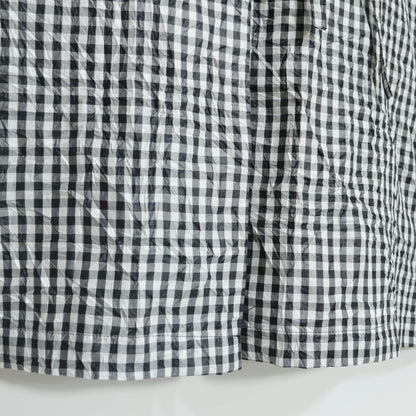 【新品タグ付】GEORGES RECH ジョルジュ レッシュ★涼しげ♪ジャケットコート スプリングコート サイズ38 黒白系 ギンガムチェック 薄手 z22343