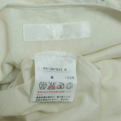 【美品】ピンクハウス★爽やかな綿ローンチュニック♪レース編み ギャザー ワンピース アイボリー系 z19614