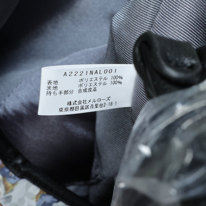 【美品】インゲボルグ★トートバッグ A4自立 パイピングトート 花柄 バラ 白系 ba264