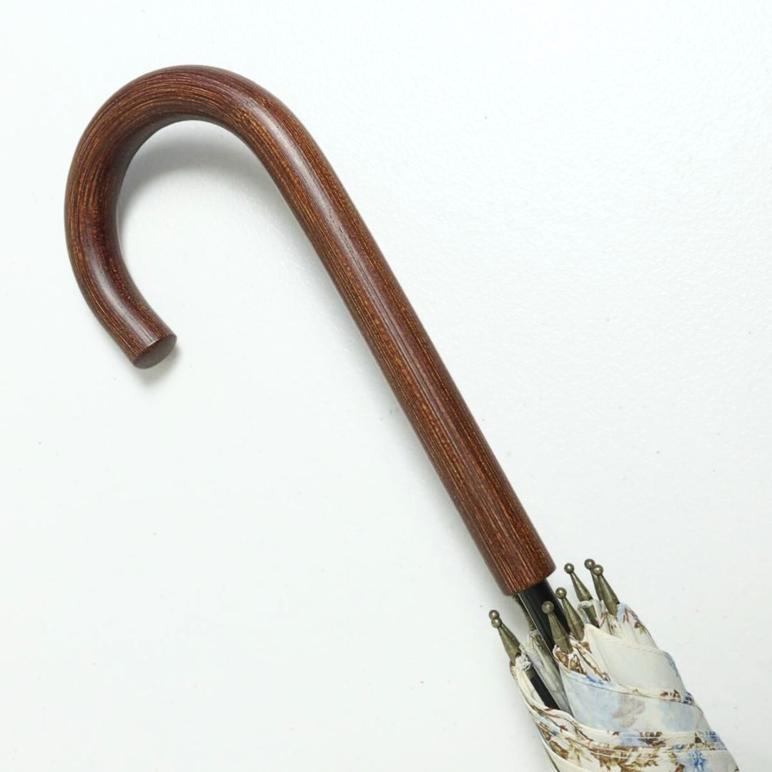 【新品タグ付】ピンクハウス★薔薇ハンドプリント 長傘 60ｃｍ 生成りホワイト ＊ｋ4526