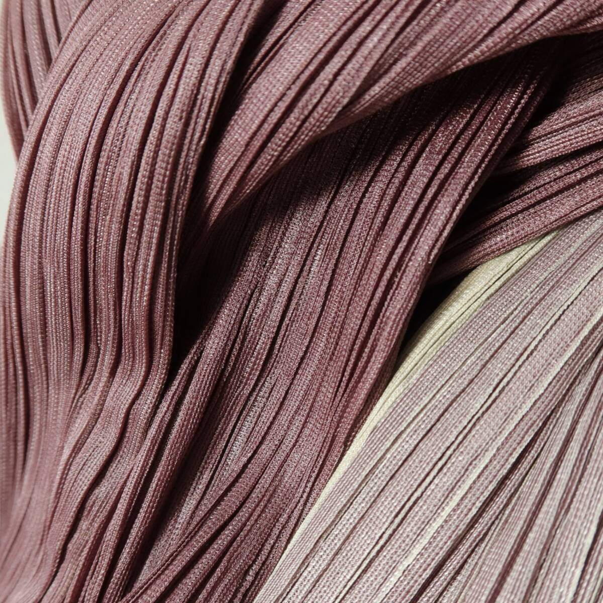 【極美品】プリーツプリーズ PLEATS PLEASE イッセイミヤケ★重ね着風ノースリーブカットソー  極細プリーツ サイズ4 茶系 z20946