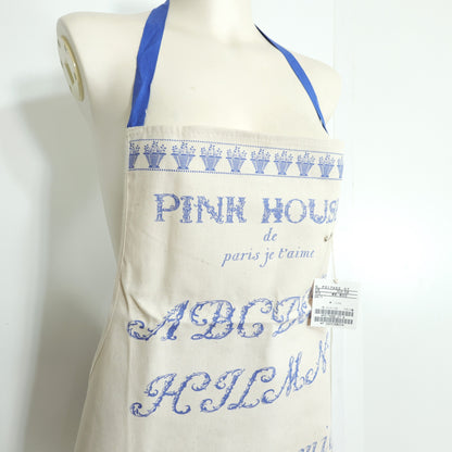 【レア極美品・紙タグ有】ピンクハウス★フランス製♪タブリエ エプロンドレス キナリ系 レイヤードコーデに♪薄手 z22313