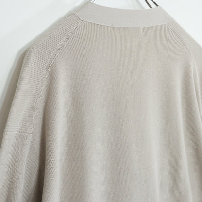 【極美品】23区★洗練された大人ベーシック♪ニット カーディガン 大きいサイズ46 グレージュ系 z21428