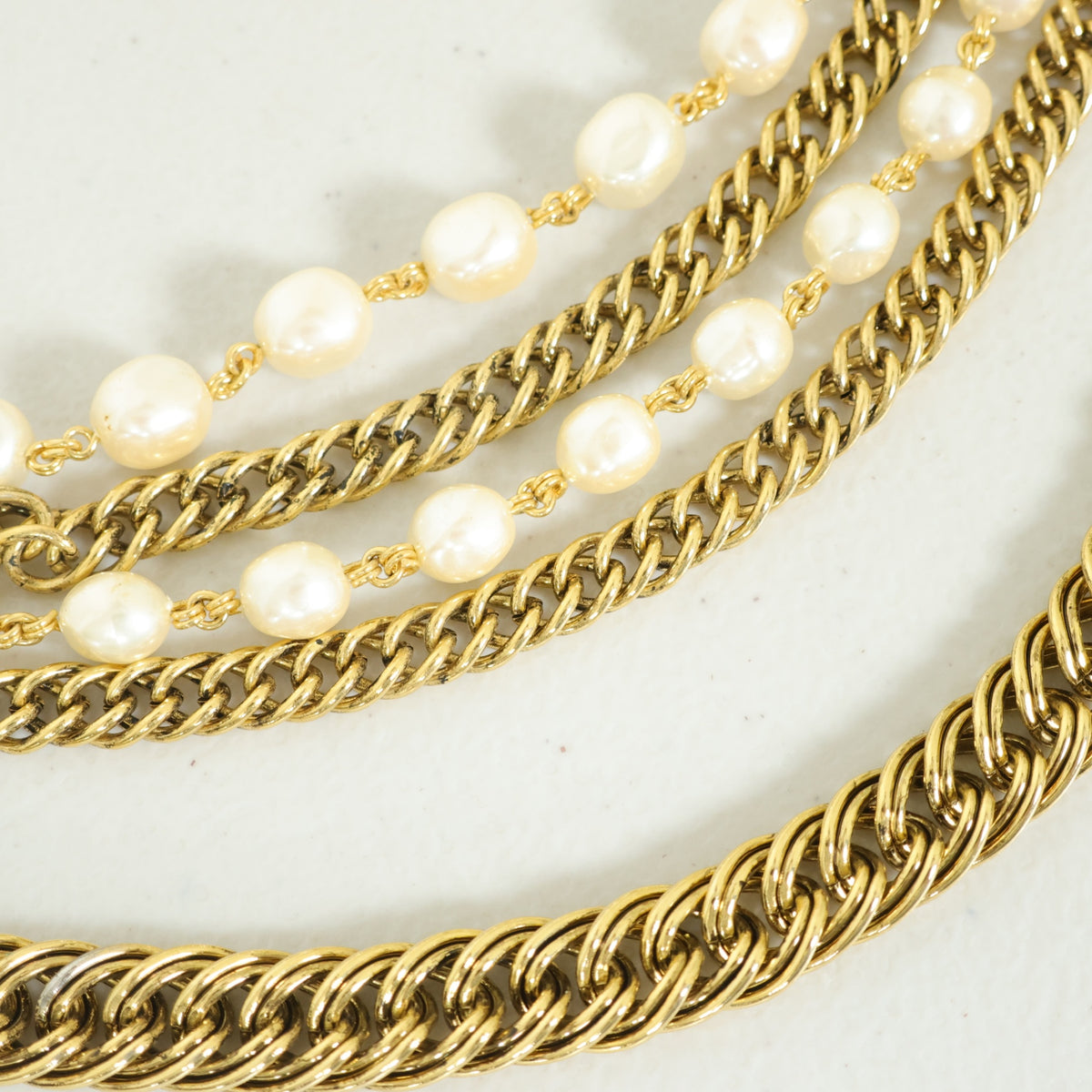 インゲボルグ★豪華ネックレス 喜平チェーン ロングネックレス ベルト ロゴ刻印 ゴールド系 so455