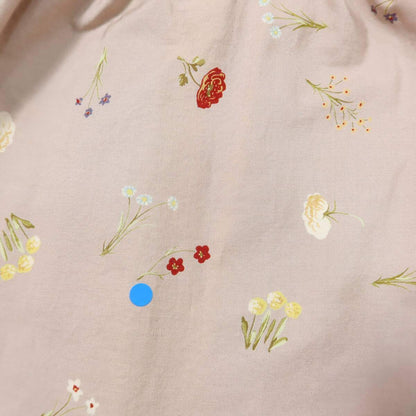 カネコイサオ★モチーフいっぱい♪ギャザースカート ピンク系 草花柄♪ティアードデザイン♪薄手 z19755