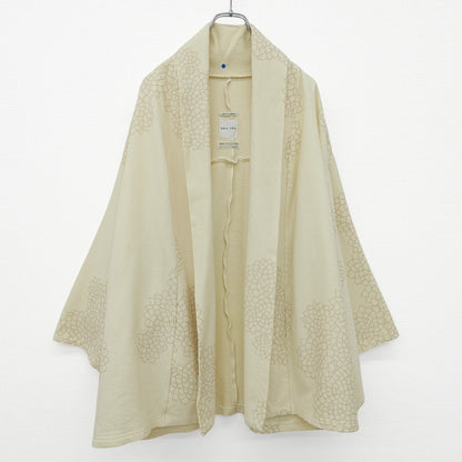 SOUSOU ソウソウ★小袖蘭陀 菊づくし はおり ロングカーディガン きなり系 厚手 z23175